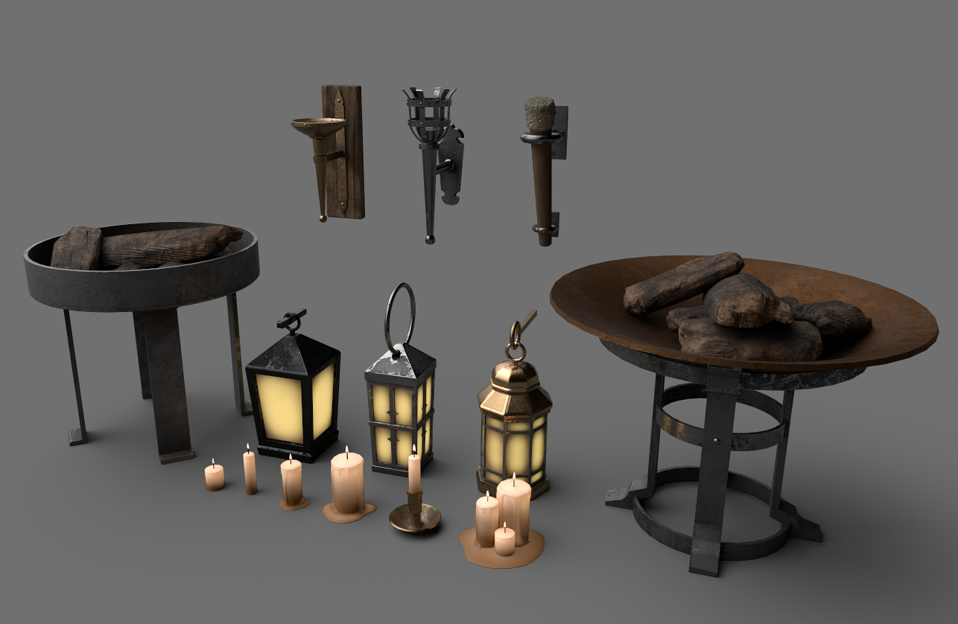 3D Dungeon Lights and Particles TurboSquid 1811402