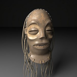 voodoo mask 3d obj
