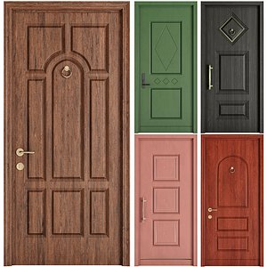 3D model Set Classic Door 04