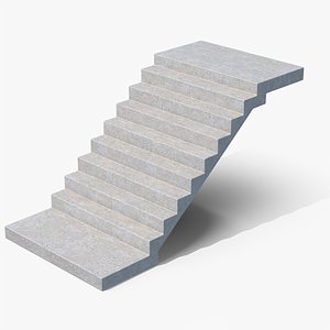 3D Concrete Stairs
