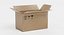 3D cardboard boxes model