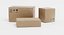 3D cardboard boxes model