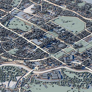 Bank of Beijing Building Shenzhen Skyscraper 3D Model Futian District Architecture