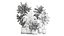 Plants in a metal flowerpot for the interior 1084