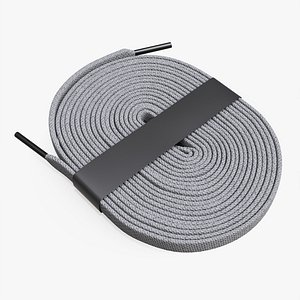 Flat sneaker shoelaces roll