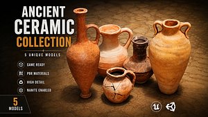 3D Ancient Ceramic Jug pack