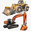 3D Dirt Loader And Excavator