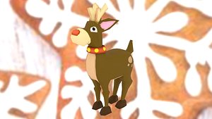 Reindeer Rudolph 3D model