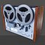 Akai GX4000d Tape Recorder - PBR Game Ready model VR-AR Low-poly 3D model