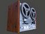 Akai GX4000d Tape Recorder - PBR Game Ready model VR-AR Low-poly 3D model