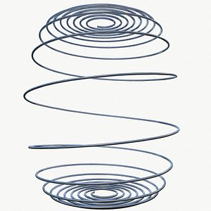 metal spiral spring 3D model