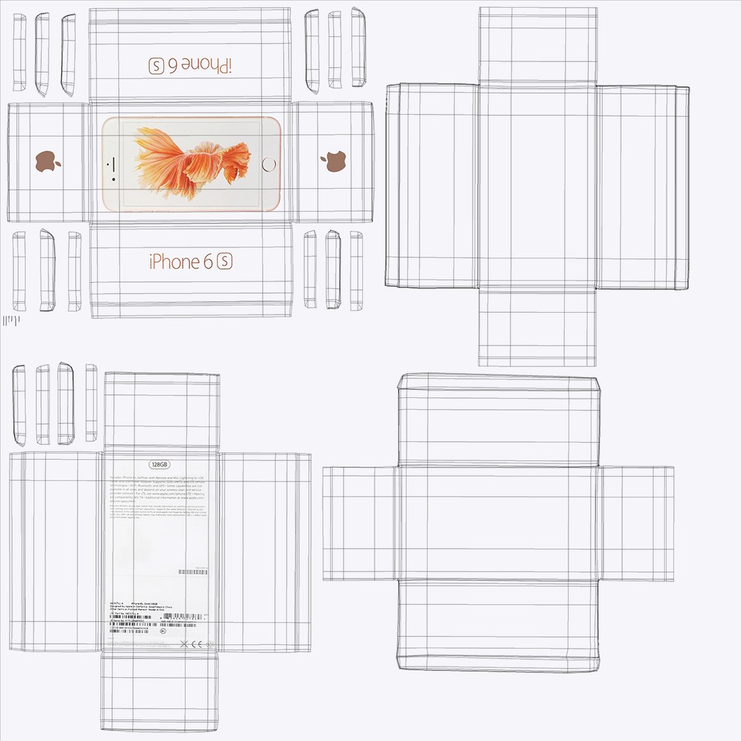 3d Iphone 6s Box Model