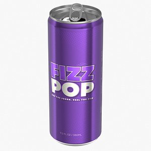 Open Sleek Soda Can 330ml V2