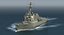 3D warships class destroyer cruiser