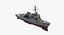 3D warships class destroyer cruiser