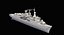 3D warships class destroyer cruiser