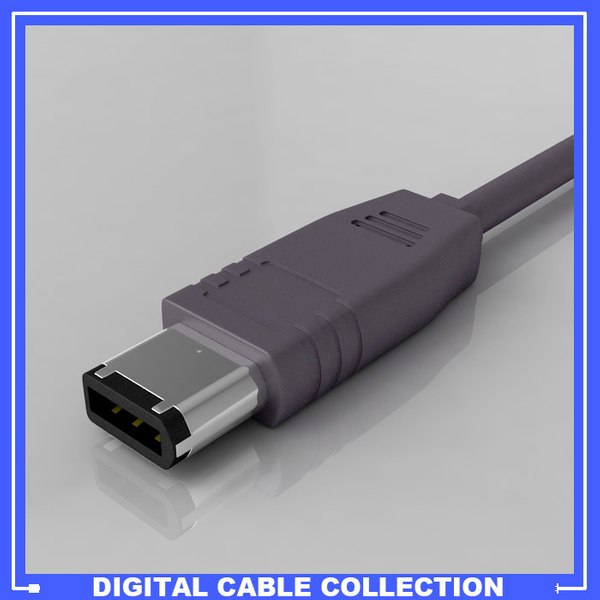 3D модель Разъем Firewire IEEE 1394 - TurboSquid 551019