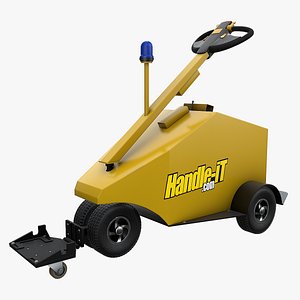 Airport Trolley Powered Tug Handle-iT 3D model