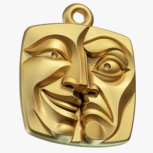 Tragedy Mask Pendant