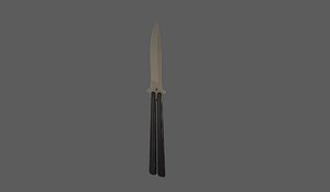 3D knife butterfly model