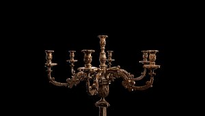 candlestick FBX OBJ 3dmax