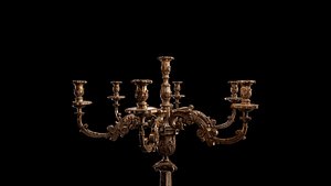 candlestick FBX OBJ 3dmax