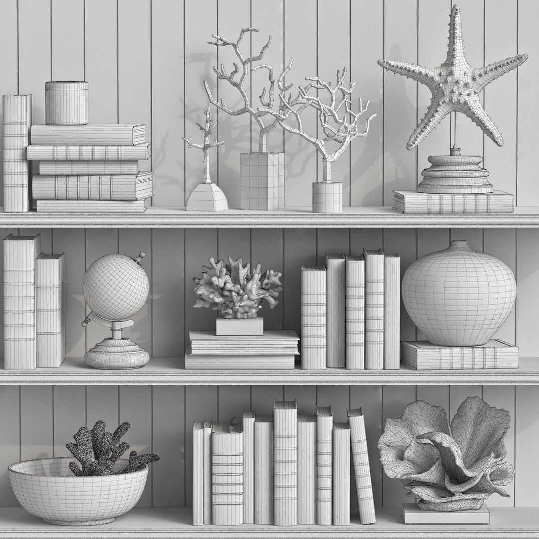 Decor Set 5 3D Model - TurboSquid 1157604