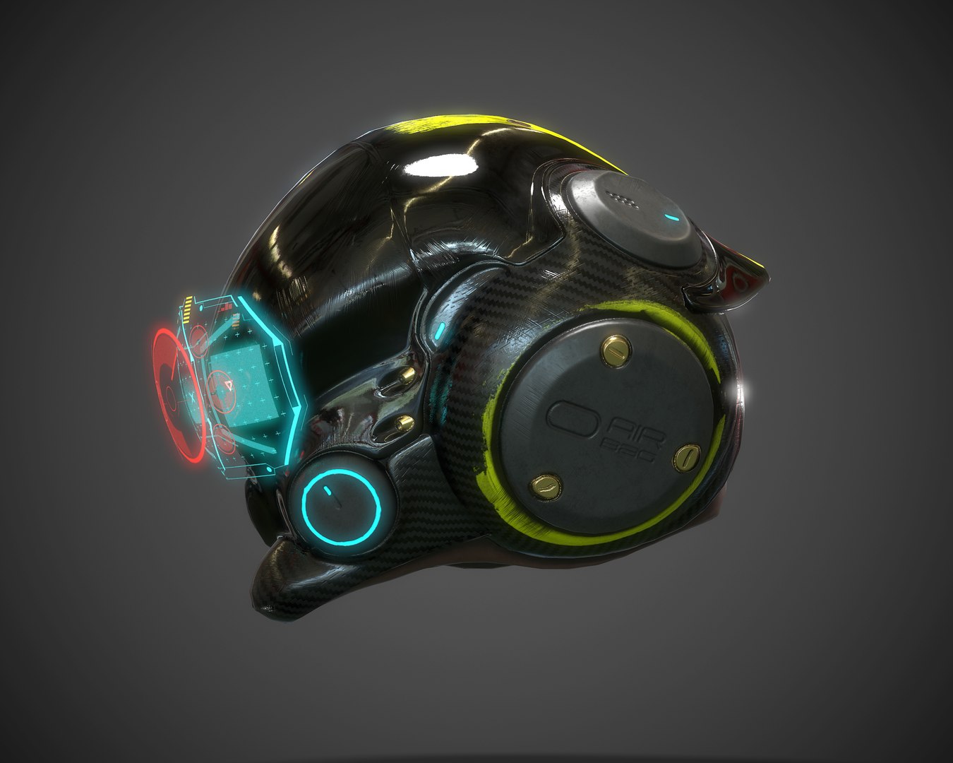 3D Model Helmet Scifi - TurboSquid 1323079