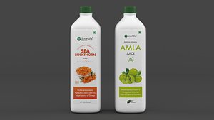 Juice Bottle 3D model