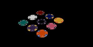 poker chips 3D model