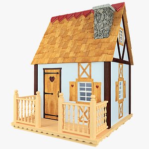 3d snow white house