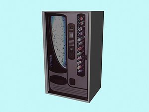 soda machine 3d max