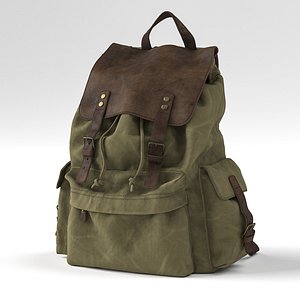 H-Andybag Canvas Backpack 3D model