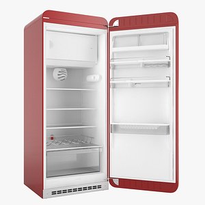 Smeg FAB28 50's Style Refrigerator with interior