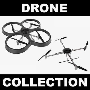 3d drone realistic model