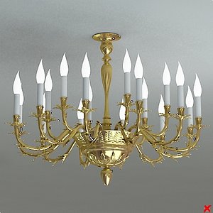 chandelier lamp 3d model