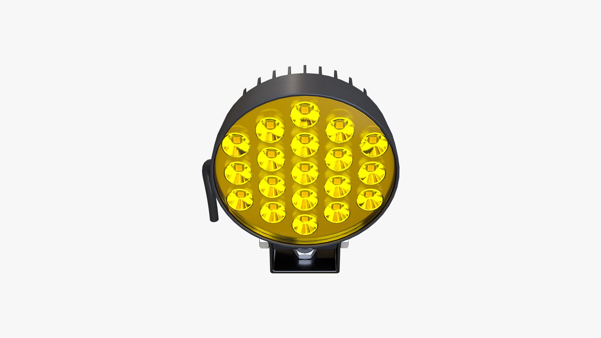 Circular Amber LED Light Bar 3D model - TurboSquid 2140532