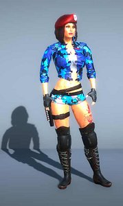 swat girl - 3D