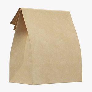3D model paper takeaway bag