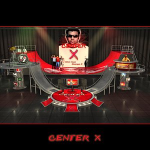 3D Television Studio Model