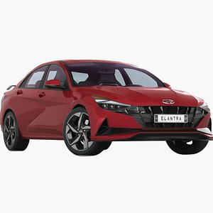 3D Hyundai Elantra 2022 Low interior