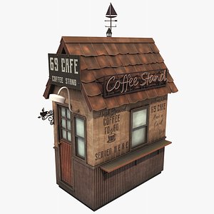 3D stylized coffee cafe
