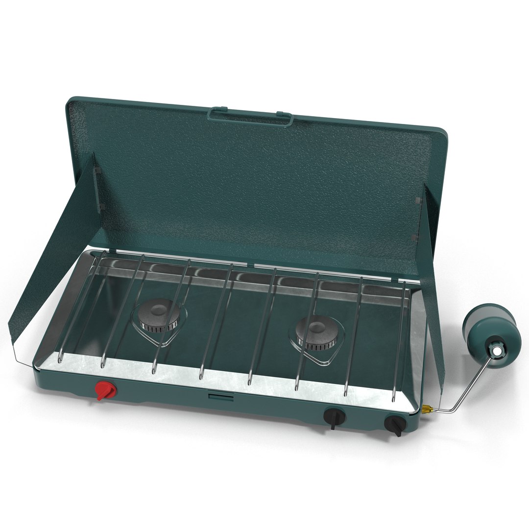 Portable Propane Stove 3D Model 3D model preview
