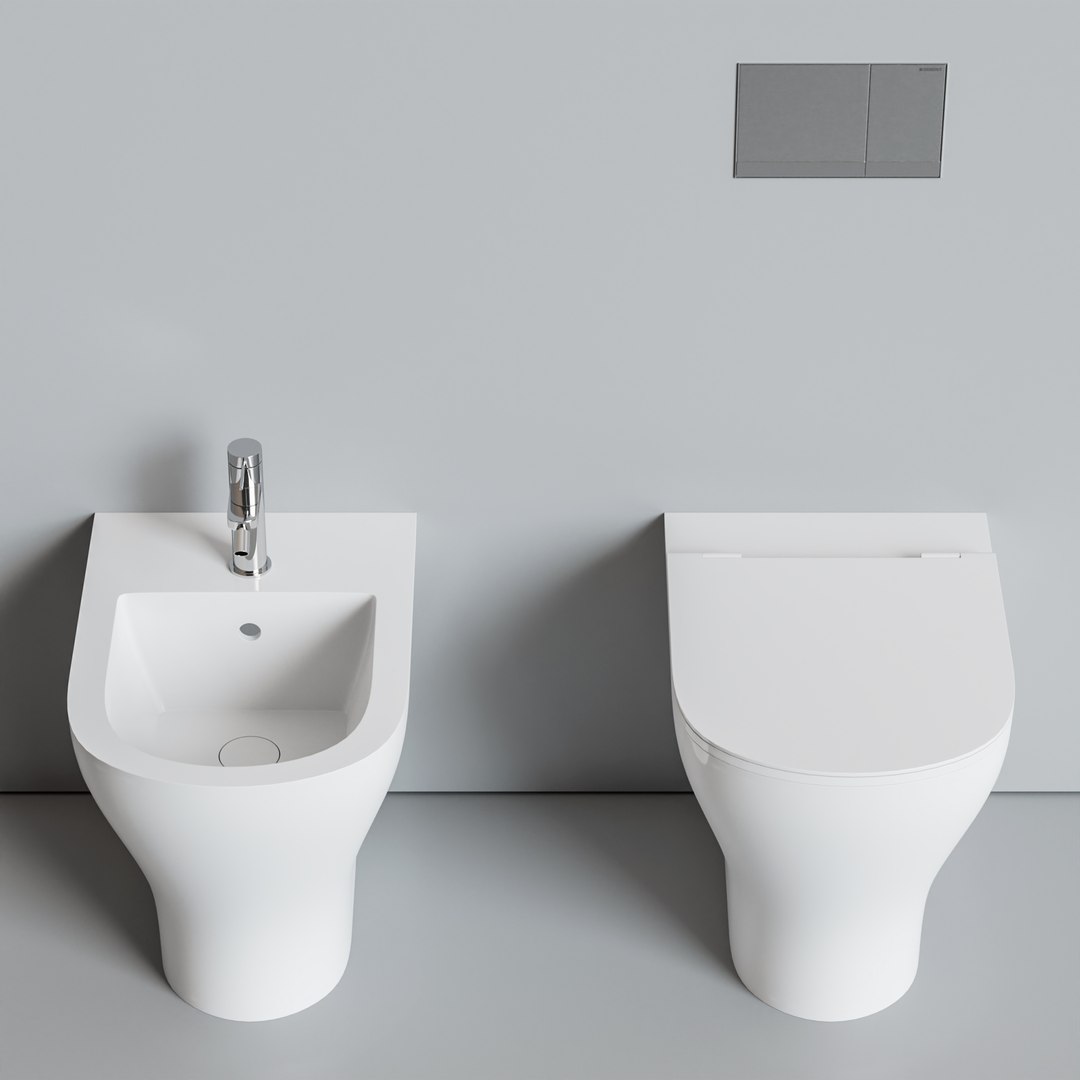 3D Model Toilet Hatria Beat Bidet - TurboSquid 1655524