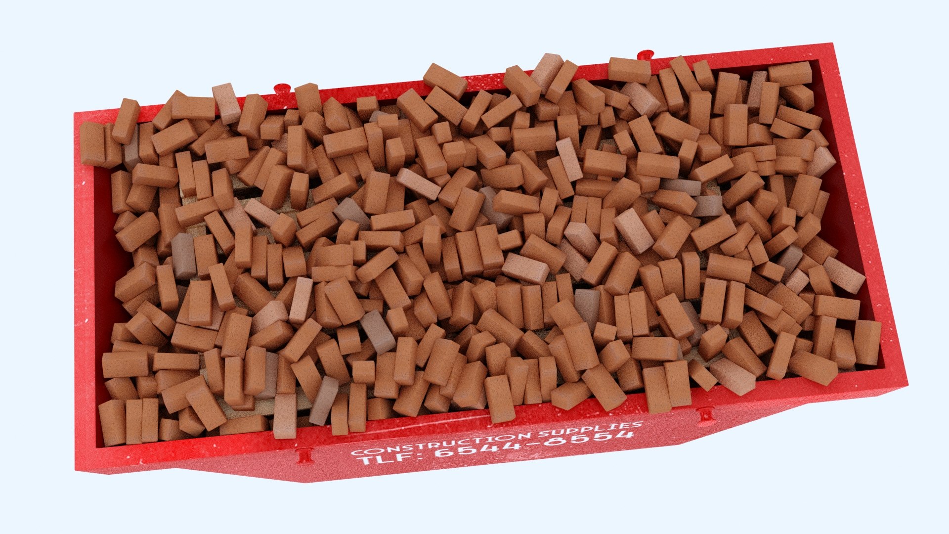 Industrial Container With Bricks 3 Model - TurboSquid 1966379