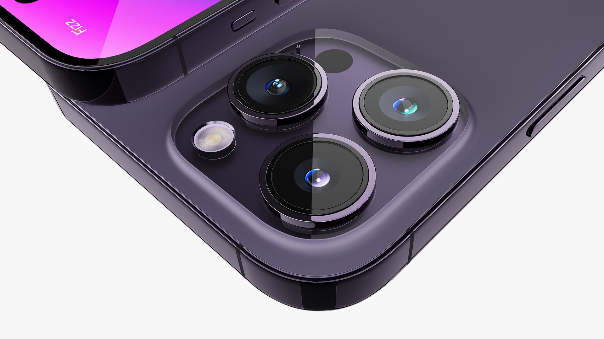 3D IPhone 14 Pro Deep Purple - TurboSquid 1969117