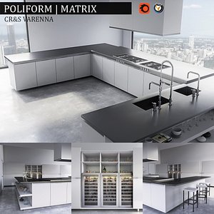 3d max kitchen varenna matrix