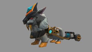 lion chariot 3D model