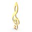 Musical Notes Gold