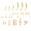 Musical Notes Gold